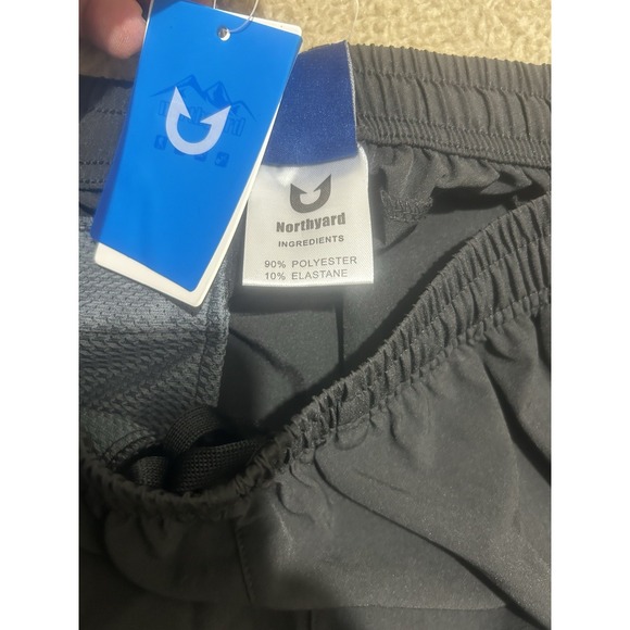 North Yard Shorts Men's Large Black Activewear Hiking Workout Casual - Picture 6 of 9